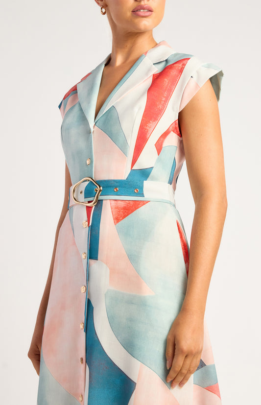 Sienna Abstract Midi Dress