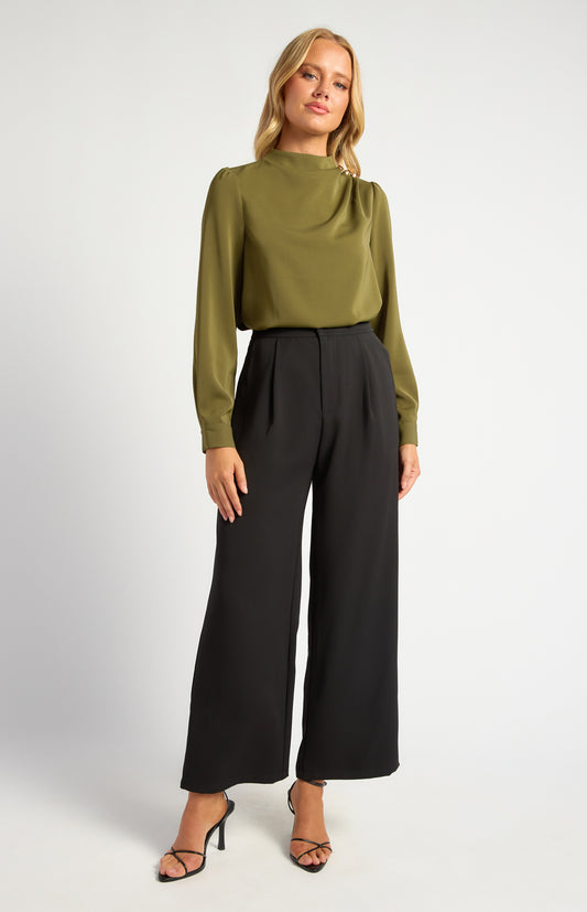 Willow Olive Blouse
