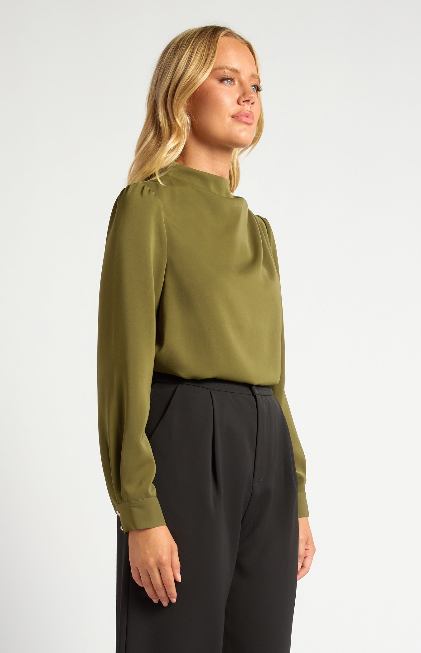 Willow Olive Blouse