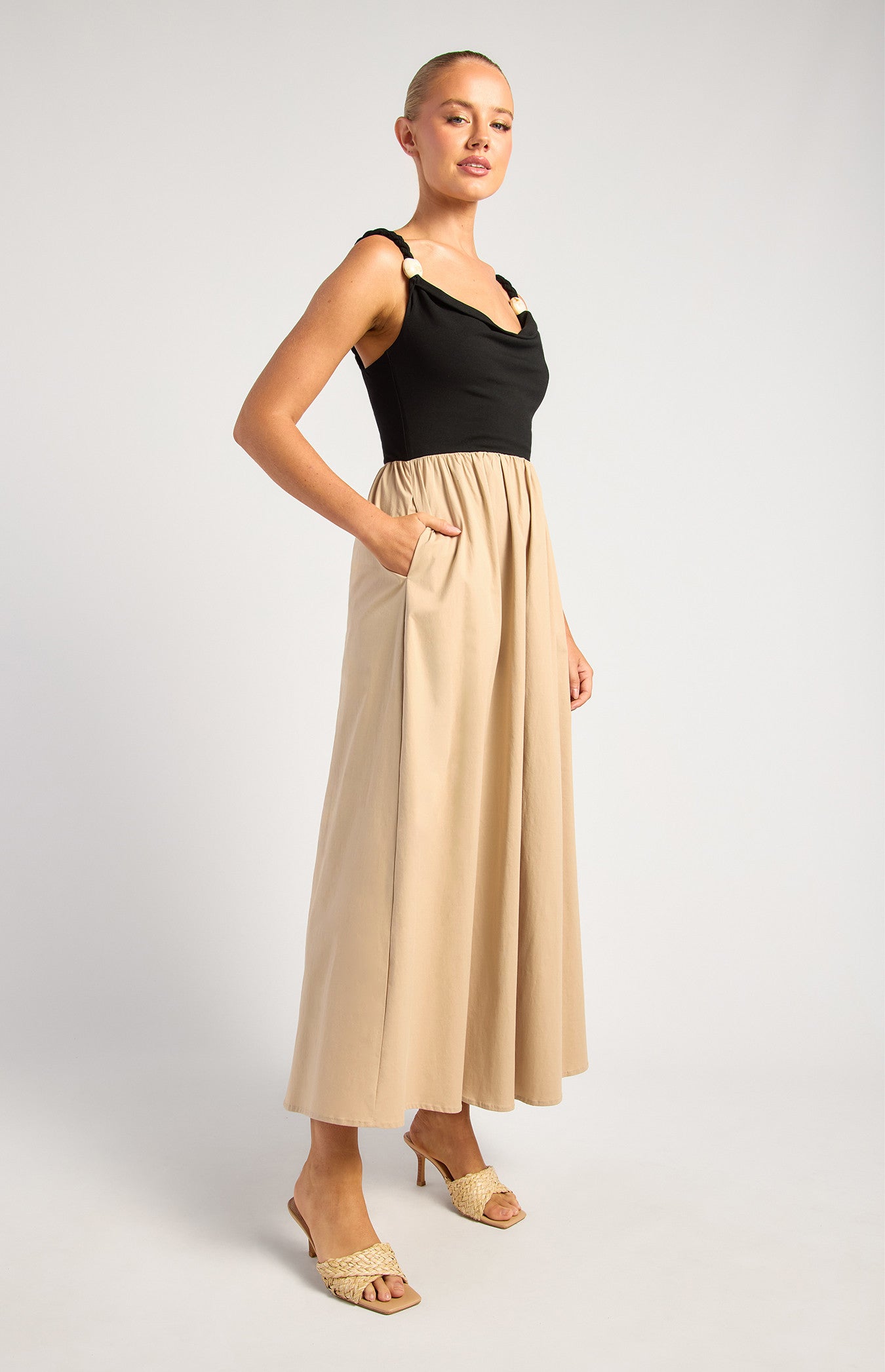 Luna Marble Midi Dress