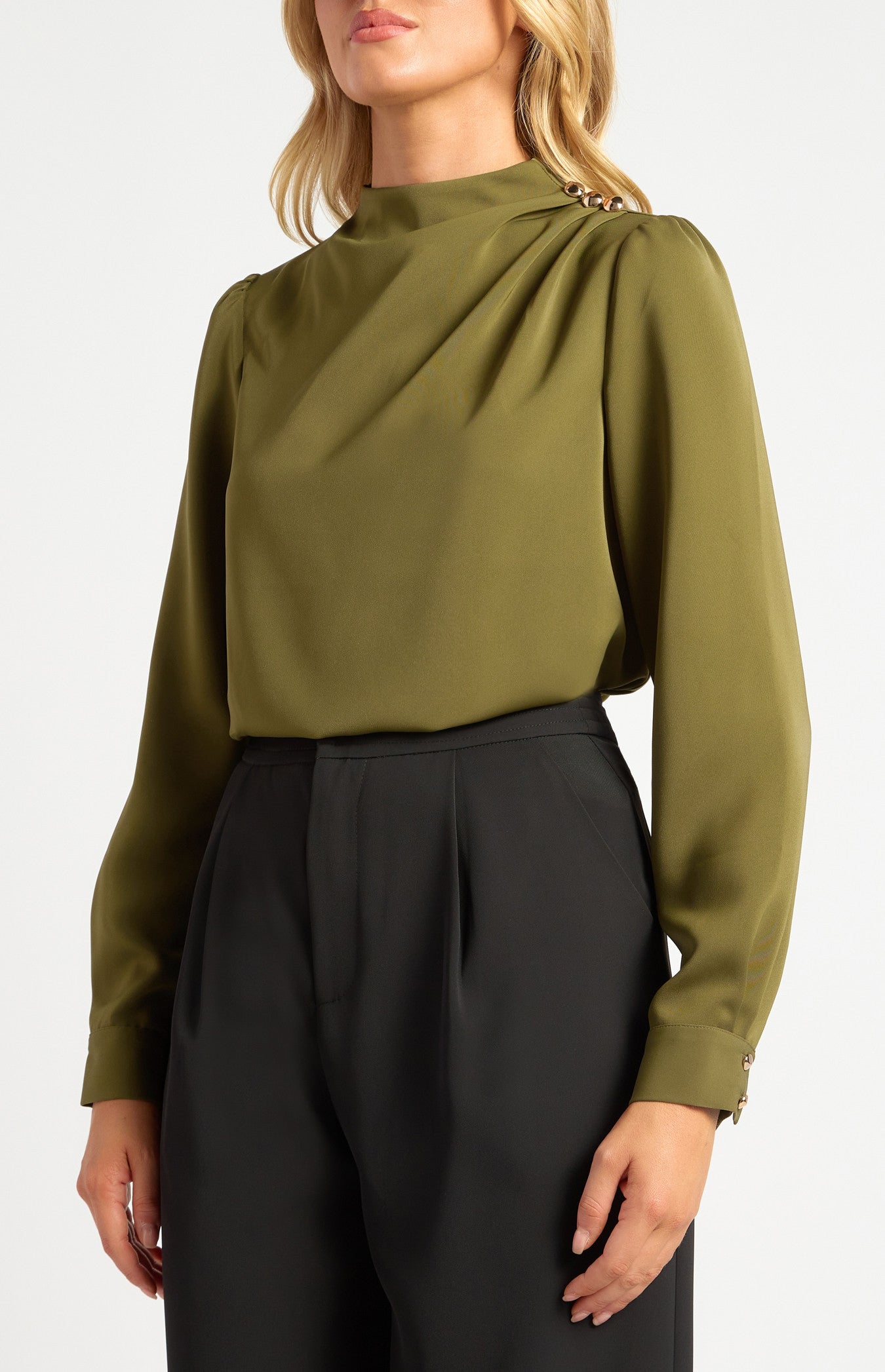Willow Olive Blouse
