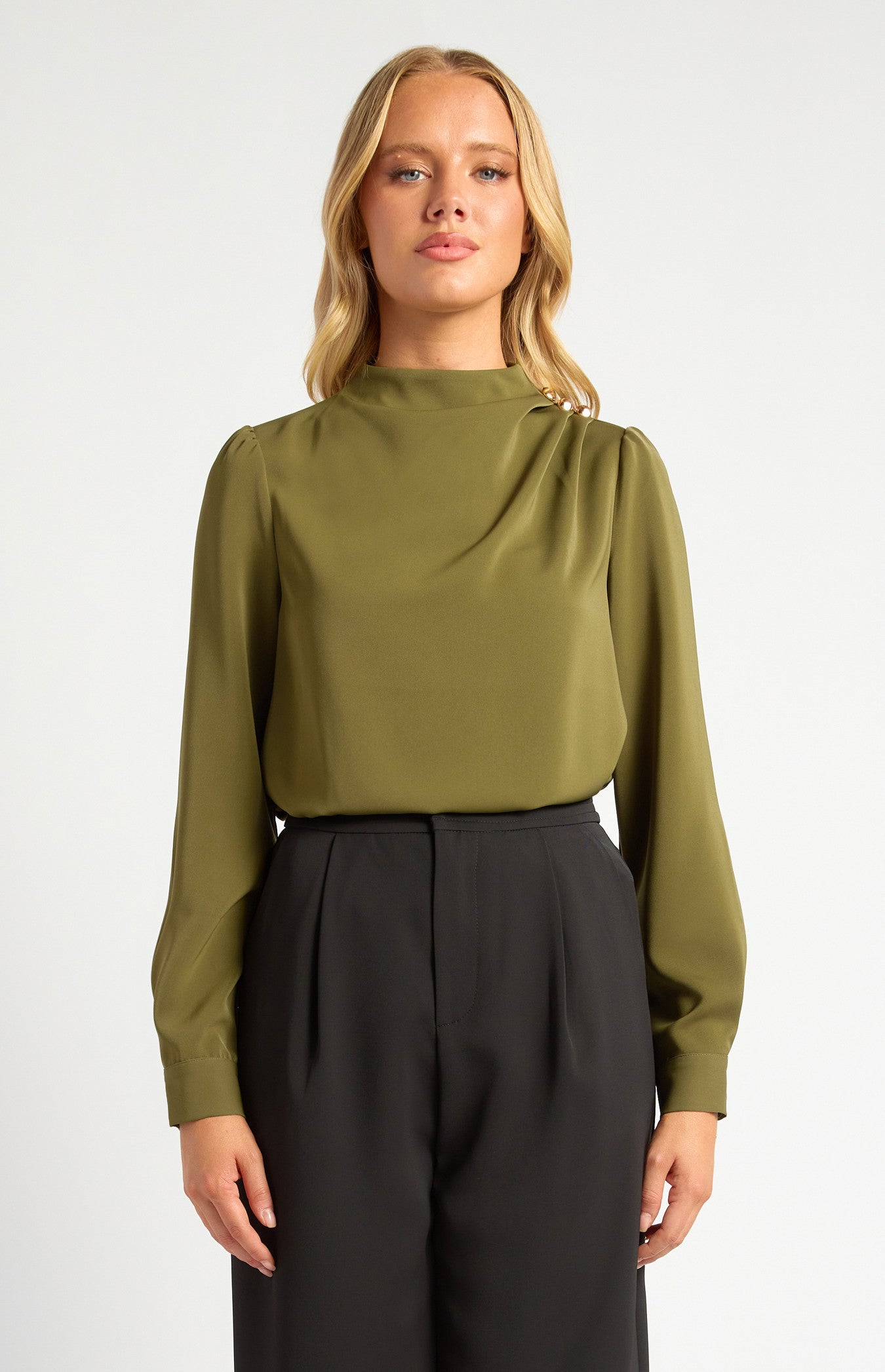 Willow Olive Blouse