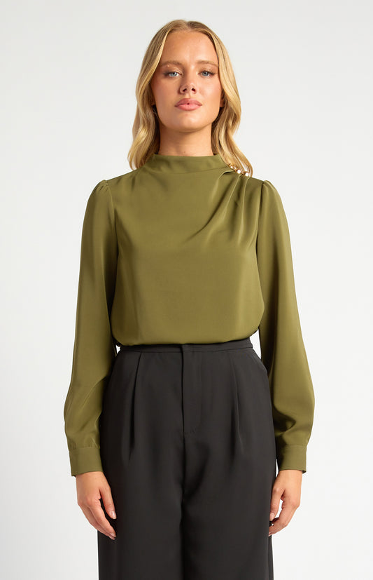 Willow Olive Blouse